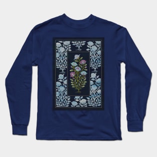 Rose garden (indigo) Long Sleeve T-Shirt